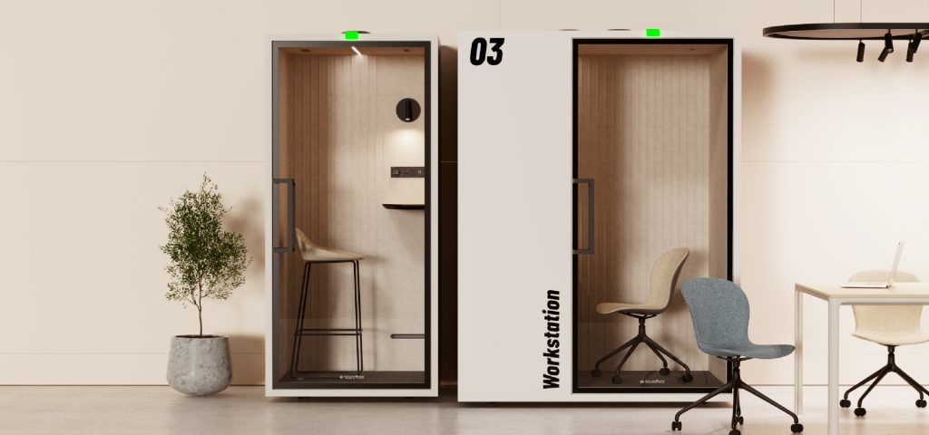 modern office phone booth